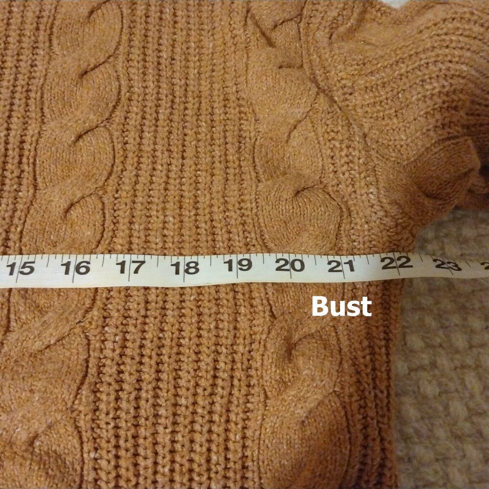 American Eagle Cable Knit Cardigan Brown S Cozycore Cottagecore Preppy Earthy - Picture 9 of 10